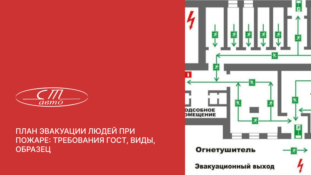 План эвакуации при пожаре требования 2022