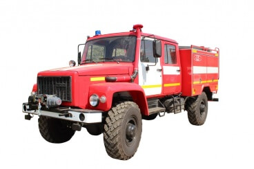 Forest-patrol fire tanker trucks